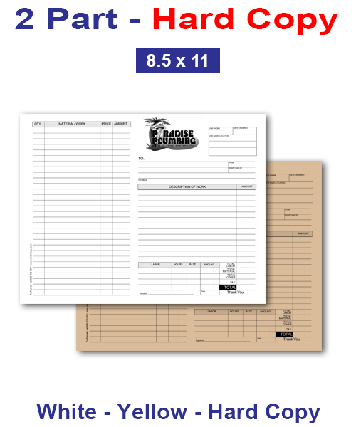 Custom Form 2 Part Standard-Back Cover Custom Form 2 Part Standard-Back Cover