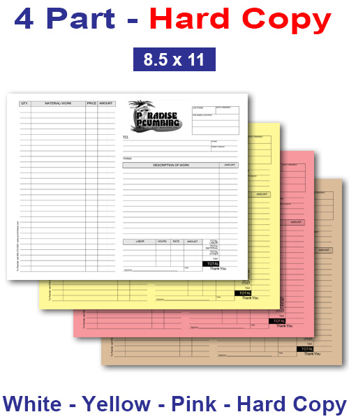 Custom Form 4 Part Standard-Back Cover Custom Form 4 Part Standard-Back Cover