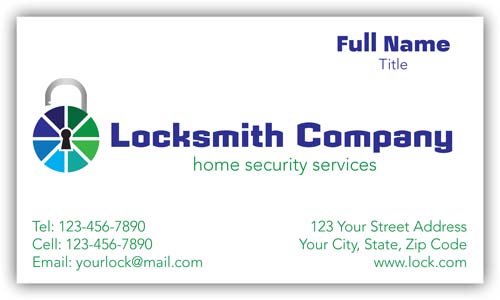 Locksmith Business Card Style 111