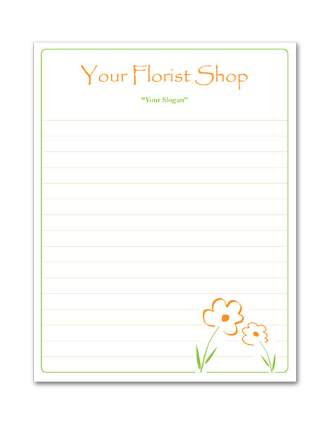 Florist Shop Notepad-Small