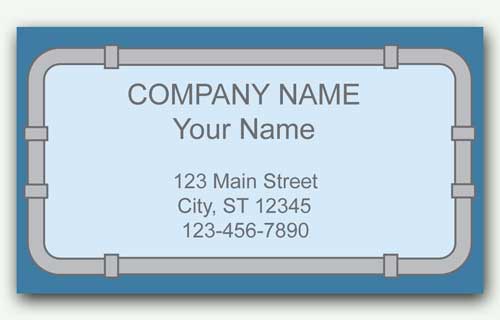 Plumbing-company business cards