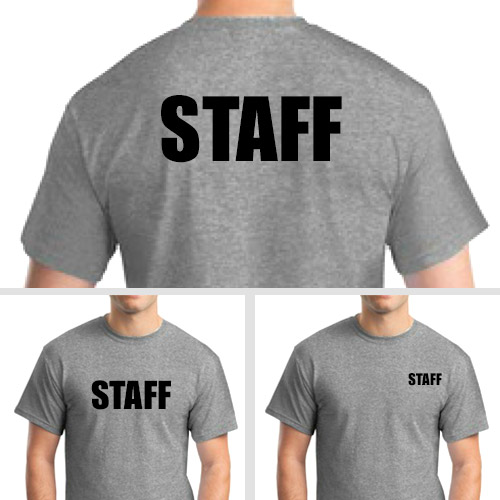 Staff t-shirts Staff t-shirts