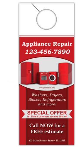 Appliance Repair Advertising Door Hanger