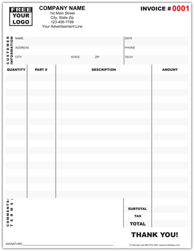 Business Invoice Form