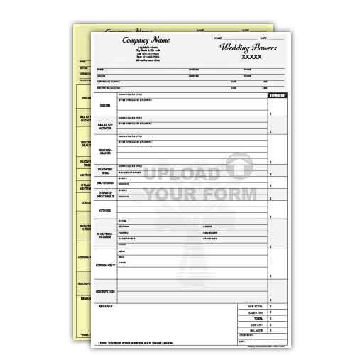 Carbonless Form 2 part 8.5 x 14 Legal Size