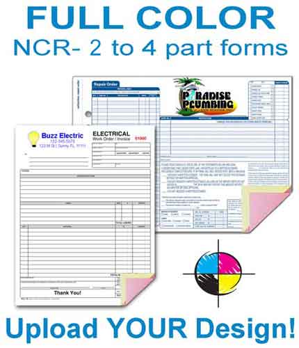 Custom full color NCR Forms