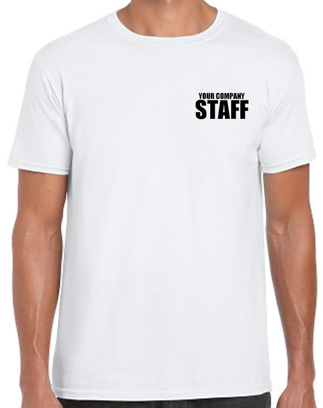custom-staff-t-shirt left imprint