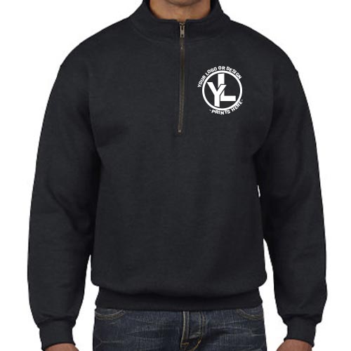 Custom Printed Half-Zip Sweatshirt