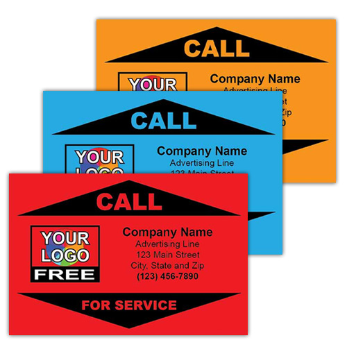 Electrical Company for service call Labels design