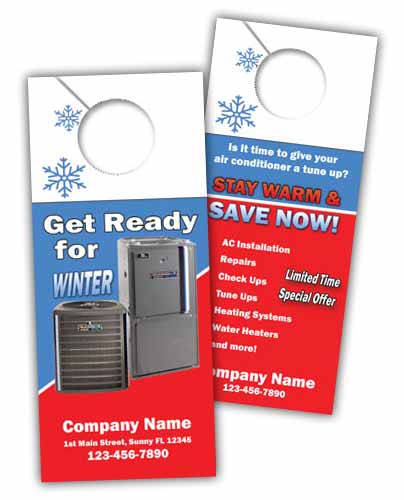 HVAC Promotional Door hangers
