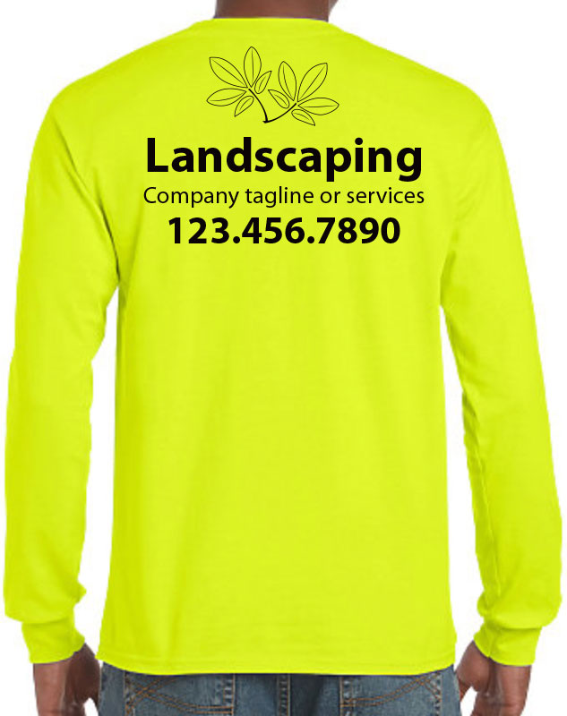 Landscaping Company Work Uniform with back imprint