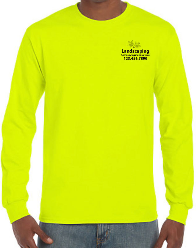 Landscaping Company Work Uniform with front left imprint