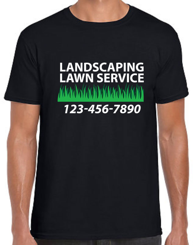 Landscaping T-Shirt - Full Color dark shirt imprint