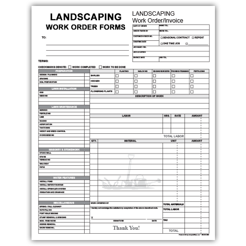 Landscaping Work Orders