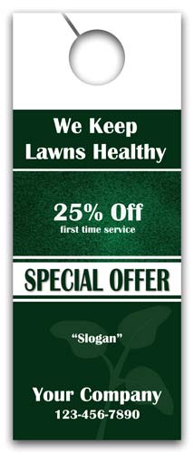 Lawn Pest Control Door Hanger 1 sided