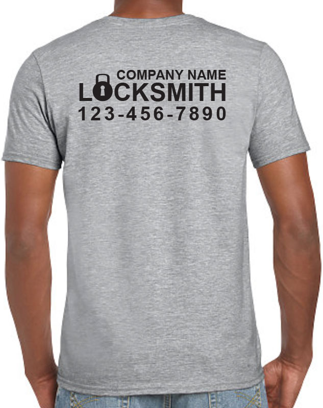 Locksmith Company Shirts back imprint