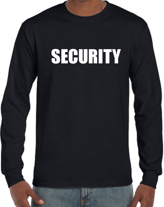 Security T-shirts Long Sleeved