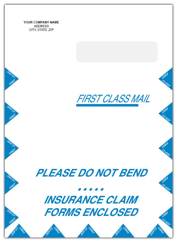 Large Medical Claim Form Envelope