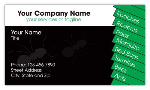 Pest Control Service Business Card