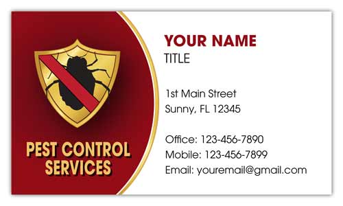 Pest Control Shield Business Card