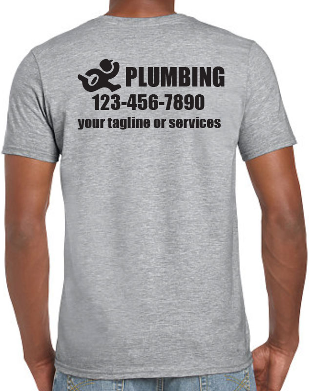 Plumbing Uniform back imprint