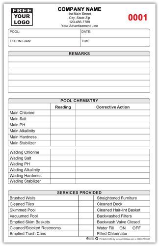 Pool - Spa Service Form