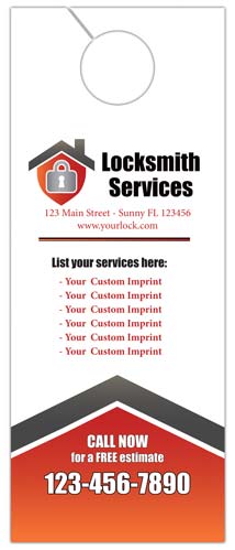 Security Lock Services Door Hanger