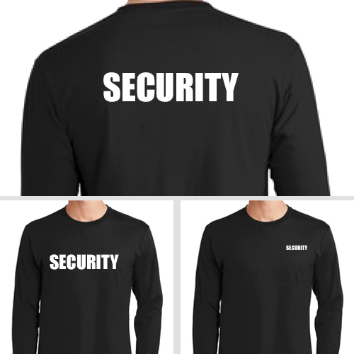 Security T-shirts Long Sleeved Security T-shirts Long Sleeved