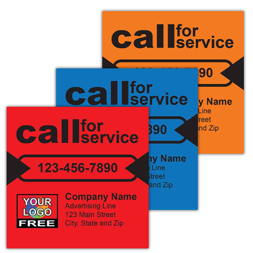Service Call Labels designs