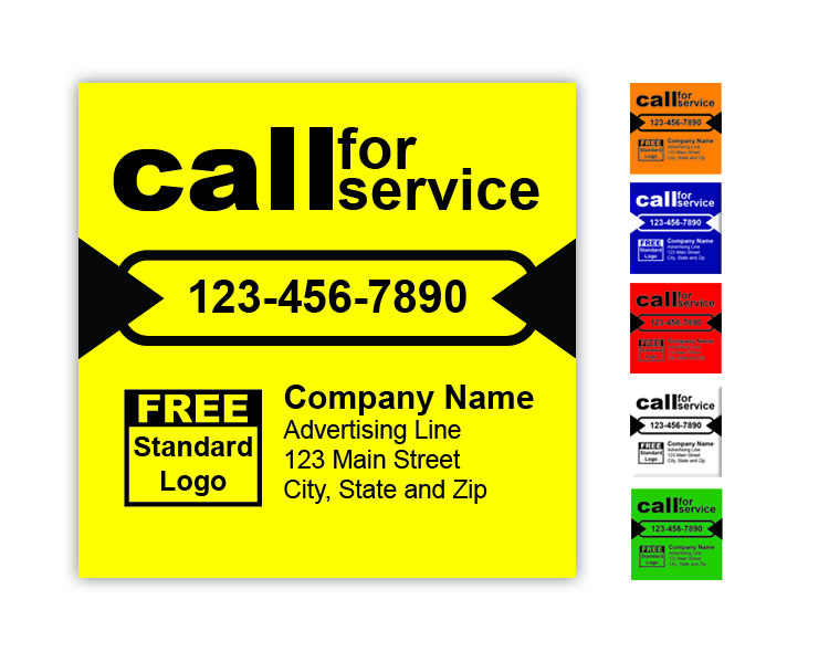 Call for Servuice Label Call for Servuice Label