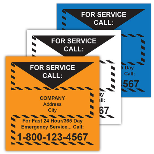 Service Call Label CL16-1 designs