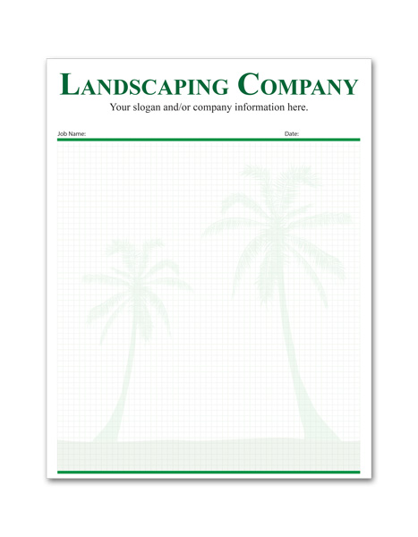 Small Custom Printed Landscaping Notepad