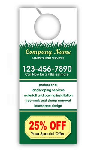 Special Offer Lawn Care Door Hanger