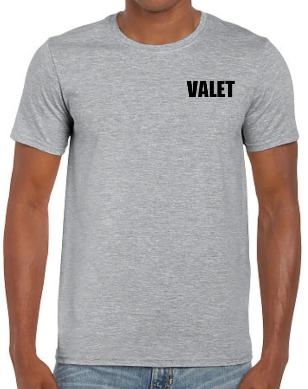 Standard Valet Shirt front left imprint