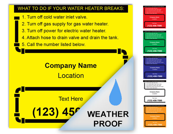 water-heater-label-weatherproof