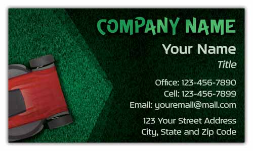 Lawn Care Service Business Cards