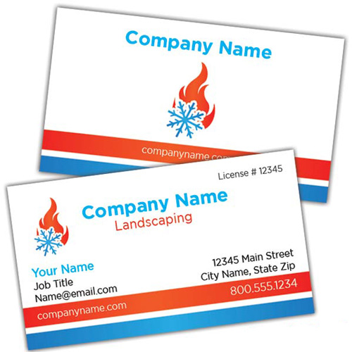 Fire Ice HVAC Business Card