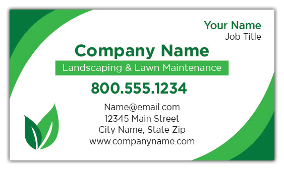 Green Leaf Business Card