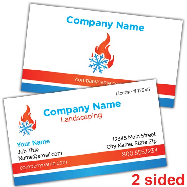 Fire Ice HVAC Business Card