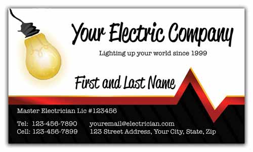 Master Electrician Business Cards
