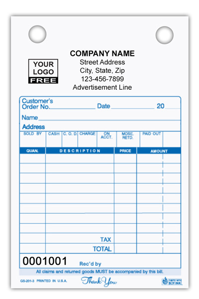 General Sales Receipt