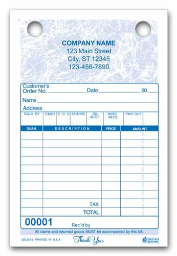 Sales Forms for Register Machine