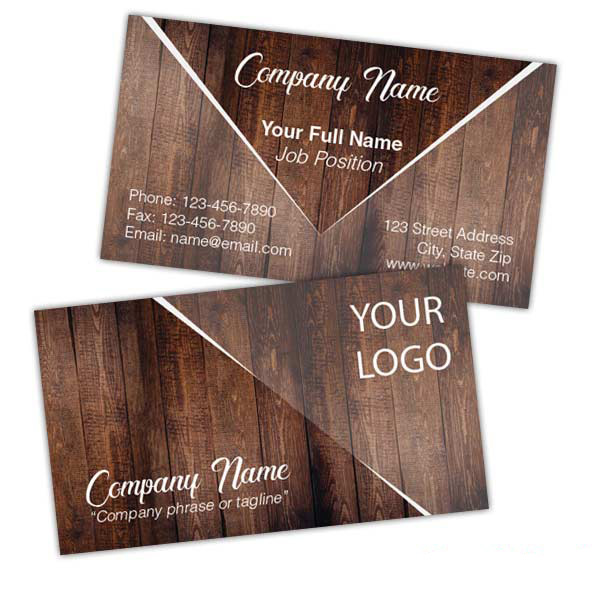 Rustic Wood Business Card