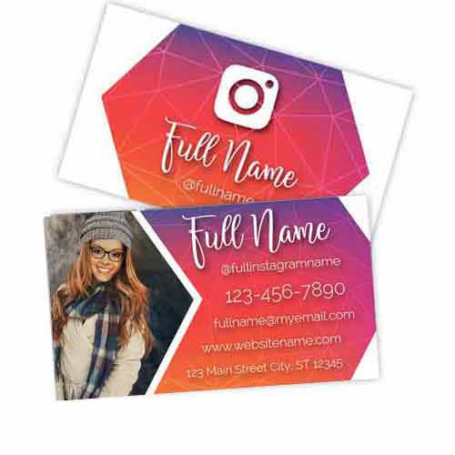 Instagram Photo Business Cards