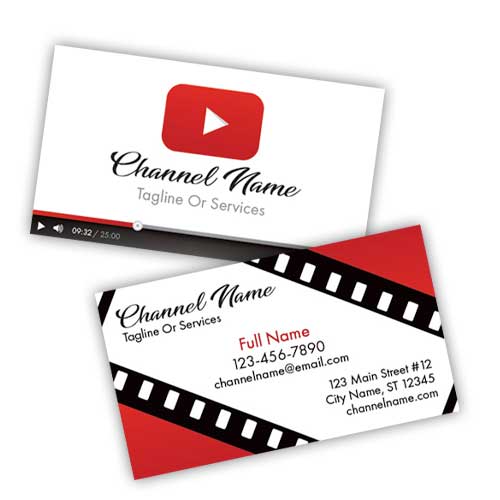 Vlogger Business Cards