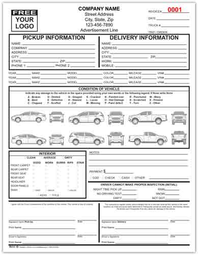 Auto Transport Bills of Lading