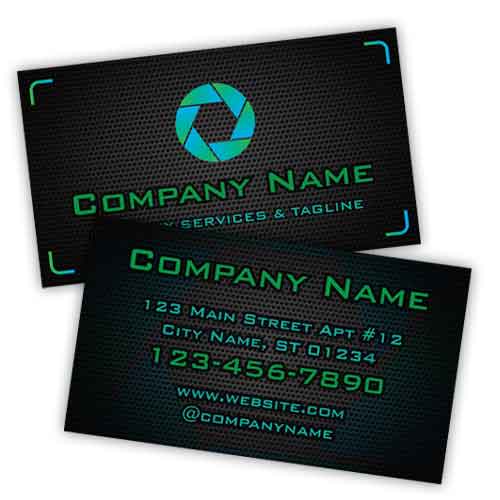 Camera Shutter Business Cards