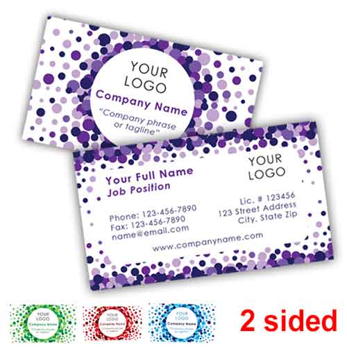 Confetti Business Cards