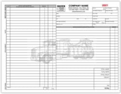 Truck Repair Order Form: Custom Repair Invoices | Printit4Less.com