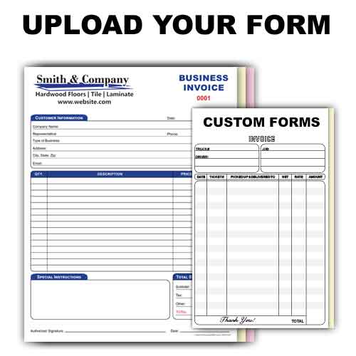 Custom Printing Multi Part Carbonless Invoices Forms Printit4less